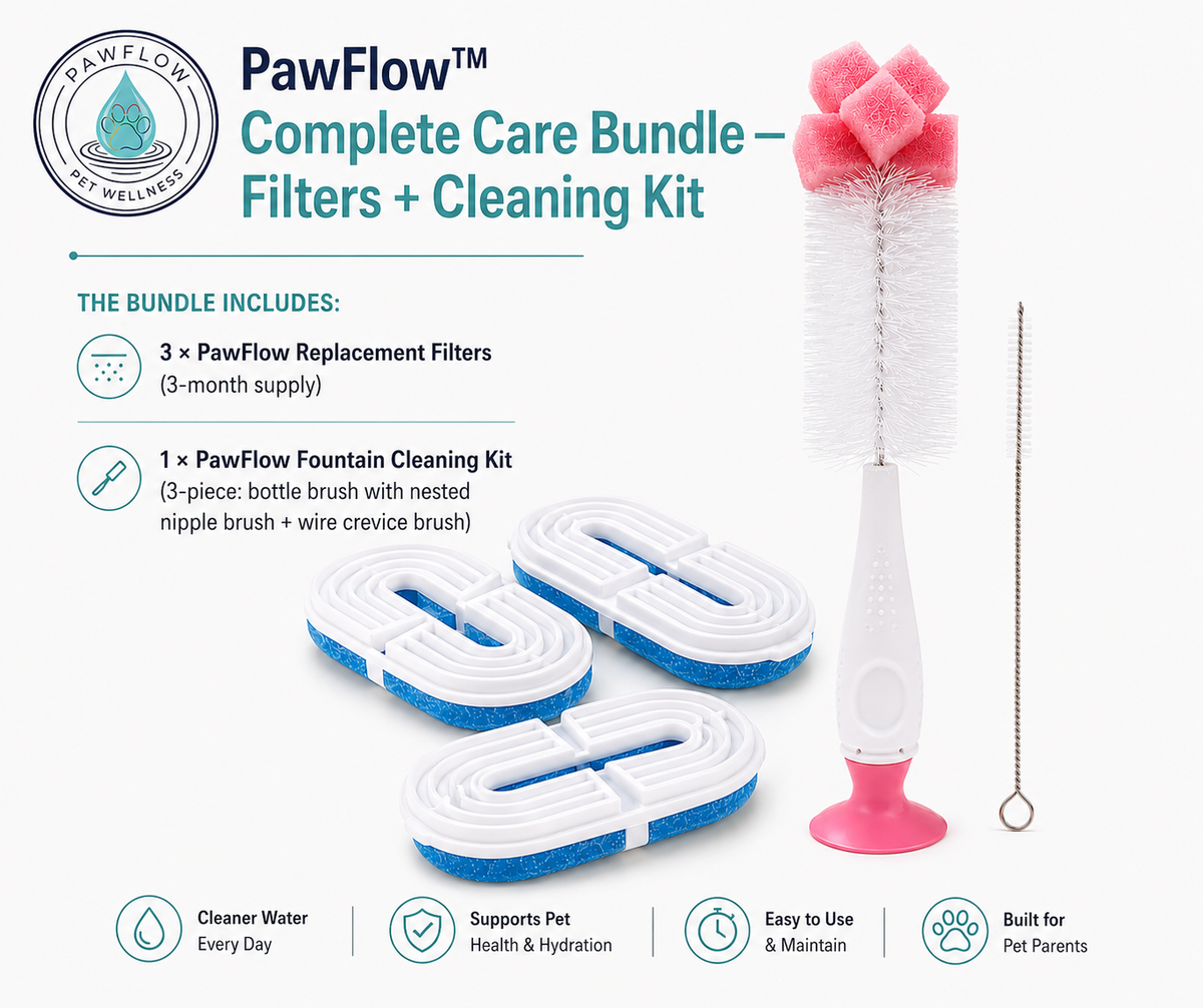 PawFlow™ Complete Care Bundle — Filters + Cleaning Kit